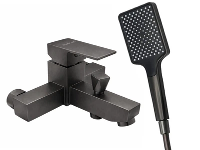 Смеситель для ванны MILLZ короткий гусак серый MRS-AL-F1(Gray)