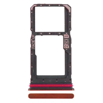 Держатель SIM-карты Motorola Moto G86, С разъемом на карту памяти, Красный - 736366