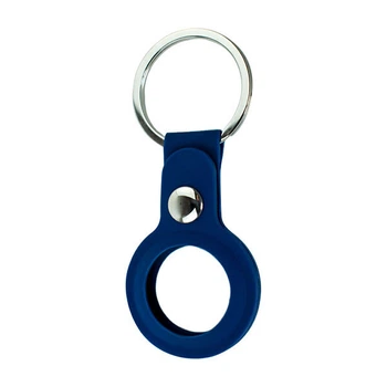 Брелок для AirTag Silicone Key Ring, Синий - 333285