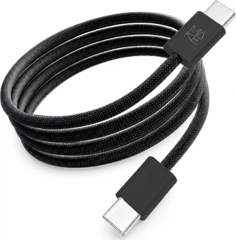 Кабель MAKE Type-C to Type-C PD 65W 1 м Nylon Black (MCB-CN1BK)