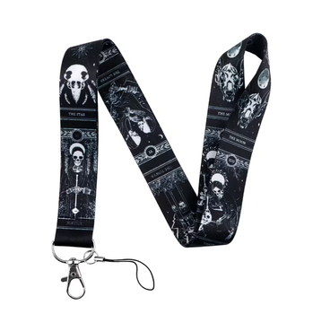 Ремінець на шию JDM Tarot Skull для ключів, телефону та бейджа, 45 см