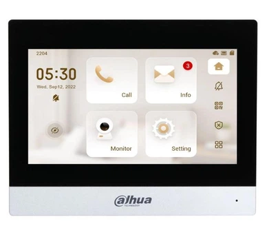 IP-відеодомофон Dahua DHI-VTH8621KMS-WP з 7" сенсорним екраном, Wi-Fi та PoE