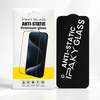 Защитное стекло iPaky Anti-Static Premium Glass для iPhone 17e 9H, полное покрытие экрана, прозрачное
