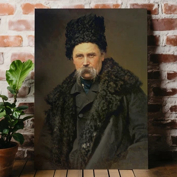 Інтер'єрна картина Шевченко Тарас Григорович, Кобзар , Україна, істория, 60×43 см (id6700)