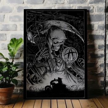 Інтер'єрна картина Сини Анархії, Sons Of Anarchy, SoA, кримінальний серіал, байкери, 42×30 см (id3392)