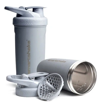 Спортивный шейкер SmartShake из нержавеющей стали 900 мл серый