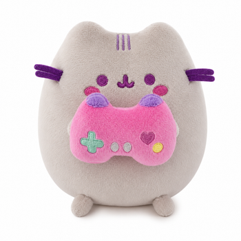 М'яка іграшка Пушин Кіт з ігровим джойстиком 18 см плюшевий котик Pusheen