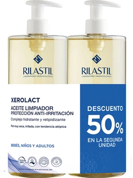 Zestaw olejków do ciała Rilastil Xerolact oczyszczający 2x1000 ml (8428749010135)