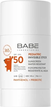 Дитячий сонцезахисний невидимий стік з пантенолом та пребіотиком SPF 50 BABE Laboratorios Pediatric Invisible Stiсk 30 г