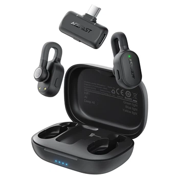 Бездротовий мікрофон ACEFAST R4 wireless lavalier microphone Type-C 2 мікрофона Black
