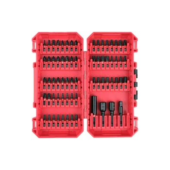 Набор ударных бит Yato PH/ PZ/ Torx/ SL/ HEX с магнитными держателями и хвостовиком 1/4" (68 предметов) YT-78077