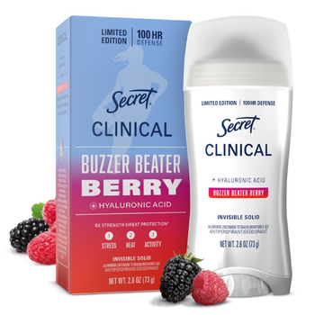 Твердий дезодорант - антиперспирант Secret Clinical 100 HR Buzzer Beater Berry, 73 г