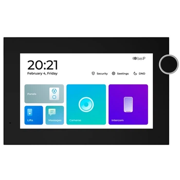 IP відеодомофон 7" Bas IP AZ 07LL Black чорний (42901)