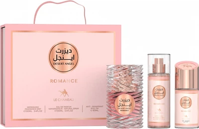 Подарунковий набір жіночий Le Chameau Desert Angel Romance Gift Set Туалетна вода 100 мл + Парфумований міст 100 мл + антиперспірант 60 мл (6294021906289)