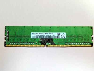 Оперативна пам'ять SK hynix 8GB DDR4 2666MHz UDIMM PC4-21300 CL19 1.2 В 1Rx8 для ПК (HMA81GU6JJR8N-VK)