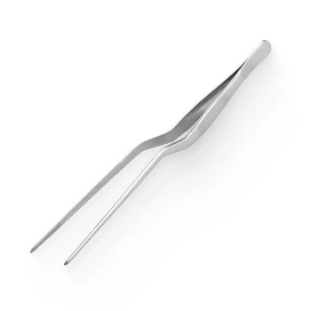 Пинцет барный Total Barware изогнутый для гарнира 20 см серебристый (35340-TW-20cm-cv)