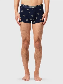 Трусы боксеры мужские хлопковые Lacoste 461487216 M Синие (1159861954)