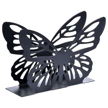 Серветниця Butterfly металева — настільний органайзер для серветок і столових приборів Black