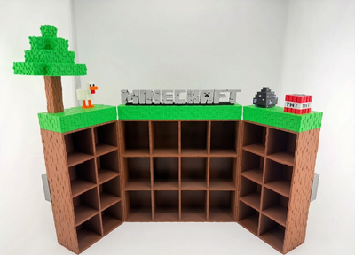 Подставка – стенд для хранения 28 фигурок Minecraft из Kinder Joy
