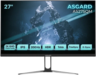 Монитор 27" ASGARD Gaming AS275QM IPS Black 200Hz