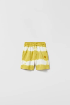 Шорти для хлопчика Zara жовті 152 трикотаж двонитка