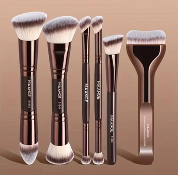 Мультифункциональный набор кистей для макияжа 52518387 Maange Pro Chocolate 10 в 1, 6 шт