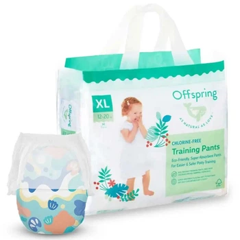 Підгузки-трусики дитячі Offspring Розмір XL 12-20 кг 30 шт. в упаковці, Підводний світ