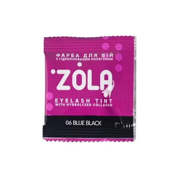 Краска для бровей Zola 06 Blue Black 5 мл + Окислитель 5 мл