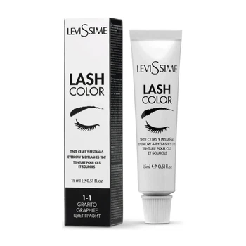 Фарба для брів та вій LeviSsime Lash Color №1.1 Graphite/Графітова 15мл