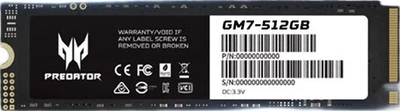 SSD диск Acer PREDATOR GM7 512GB M.2 NVMe PCIe 4.0 (GM7-512)