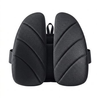 Подушка для поясничной поддержки спинки Jingdong Jingzao Original Ergonomic Lumbar Support Basic Model эргономичная 40×40×14 см Black