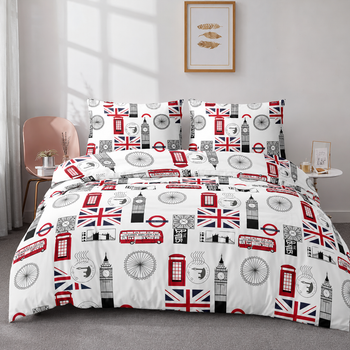 Комплект постельного белья Marcel Двуспальный 180x215 см Ранфорс (20-286) London Icons