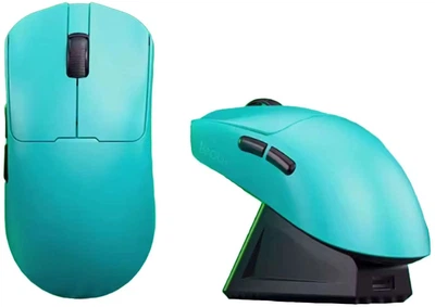 Mysz Leobog GM3 LEGM3C with a charging station Cyan (6970939957369) 