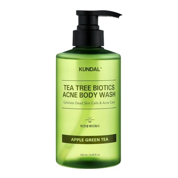 Гель для душу від висипань на тілі Kundal Tea Tree Bioticts Acne Body Wash Apple Green Tea 500ml