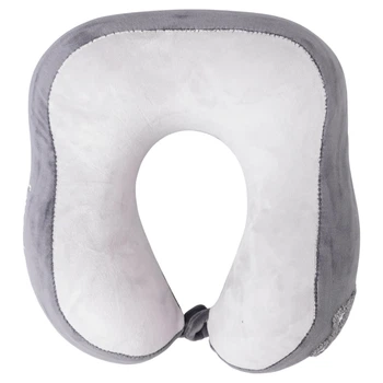 Подушка для шеи Lace is good U-образная ортопедическая memory foam с эффектом памяти мягкий плюшевый велюр анатомическая поддержка шеи и головы для путешествий сна в дороге самолете поезде и офисе