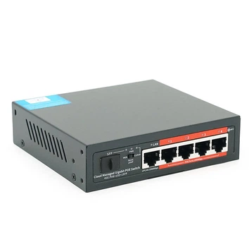 POE коммутатор YOSO YO-204-52 4xPOE 1000Мбит + 2xUP-Link 1000Мбит+1xSFP, 52V/52W, APP-Amitres