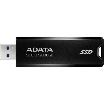 Внешний SSD накопитель ADATA SC610 2TB Black (SC610-2000G-CBK/RD) [168833]