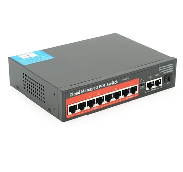 POE коммутатор YOSO YO308G120 6xPOE 100Мбит+2xPOE 1000Мбит+2xUP-Link 1000Мбит+1xSFP, 52V/120W APP-Amitres
