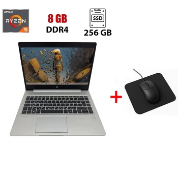 Ультрабук HP ProBook 445R G6 / 14" (1920x1080) IPS / AMD Ryzen 5 3500U (4 (8) ядра по 2.1 - 3.7 GHz) / 8 GB DDR4 / 256 GB SSD M.2 NVMe / AMD Radeon Vega 8 Graphics / WebCam б/у + Подарок Мышка и коврик