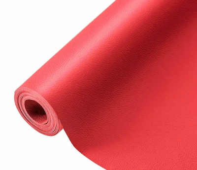 Самоклеящаяся экокожа 137х300 см 0,5 мм PVC+PU Красная для ремонта мебели и авто