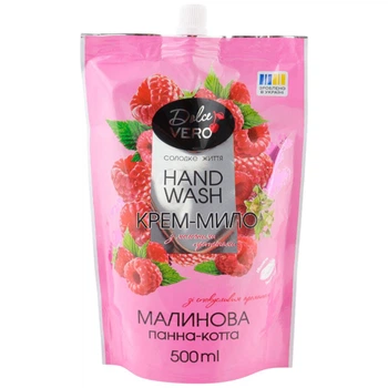 Мило рідке Dolce Vero "Малинова панна-кота", дой-пак 500 мл - 628590