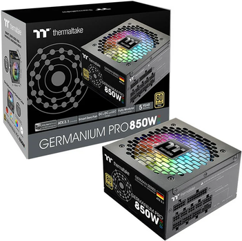 Блок живлення Thermaltake Germanium Pro RGB 850W Gold (4711658546166)