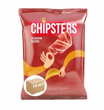 Чіпси Chipster's бекон 100г.