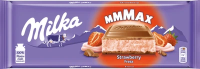 Шоколад Milka strawberry 300г.