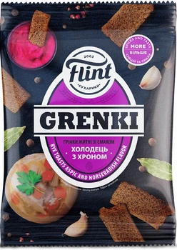 Сухарики Флінт grenki холодець з хроном 100г.