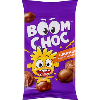 Драже Boom Choc з рисовими кульками у молочному шоколаді 30 г