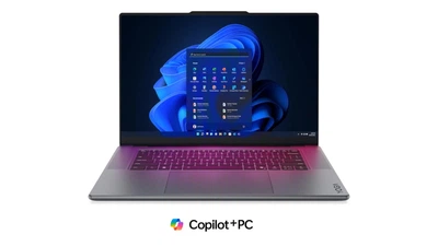 Ноутбук Lenovo Yoga Pro 9 (83SF002MPB), Intel Core Ultra 7 356H / 16'' / Touch / OLED / 120 Гц / RAM 32 ГБ LPDDR5x / SSD 512 ГБ / Intel Graphics + RTX 5060 / Windows 11 Pro / Сірий