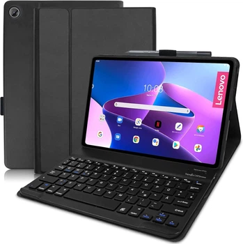 Клавіатурний чохол для Lenovo Tab M10 Plus (3rd Gen) 10.61" TB125FU/TB128FU/TB128XU QWERTZ знімний бездротовий чорний