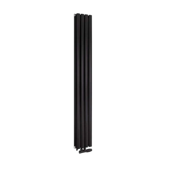 Дизайнерский радиатор Rastas Aurora 2 1800x240 вертикальный, черный матовый (RR-UT1800240DB)