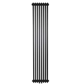 Дизайнерский радиатор Warm Well Column 2 1800×380 вертикальный, черный матовый